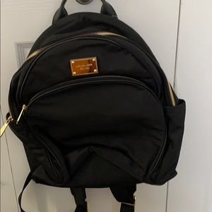 Micheal Kors Jet Set backpack black NWT 100%aut